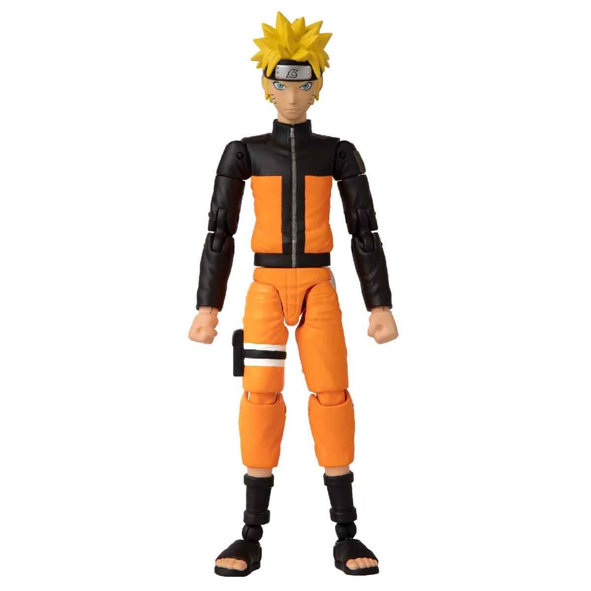 BANDAI Anime Heroes Naruto Action Figure Naruto Uzumaki | 17cm Naruto Figure Naruto Uzumaki Figure With Extra Hands And Accessories | Naruto Shippuden Anime Figure Action Figures For Boys And Girls