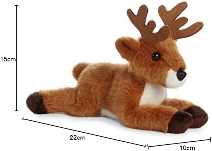 Aurora, 31307, Mini Flopsie Deer, 8in, Soft Toy, Brown