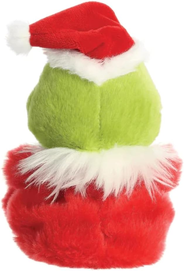 Aurora, 15591, The Grinch Official Merchandise Santa Palm Pal, Soft Toy, Red & Green