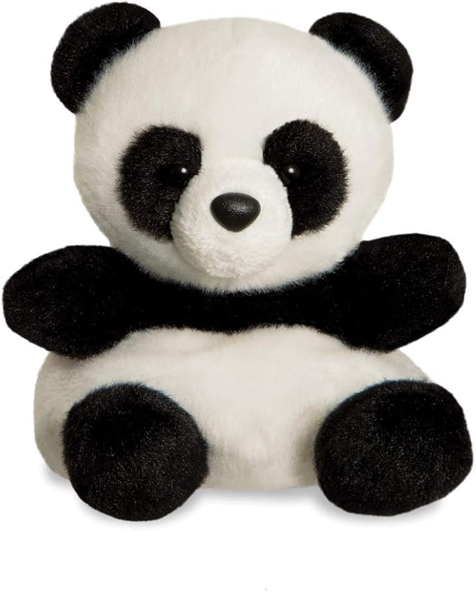 Aurora, 61350, Palm Pals Bamboo Panda, 5In, Soft Toy, Black & White