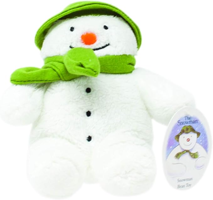 Rainbow Designs Snowman Bean Toy for Newborn 15cm (White)