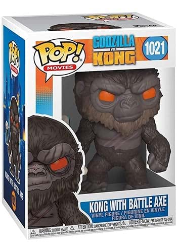 Funko POP! Movies: Godzilla Vs King Kong - King Kong With Battle Axe - Godzilla Vs Kong - Collectable Vinyl Figure - Gift Idea - Official Merchandise - Toys for Kids & Adults - Movies Fans