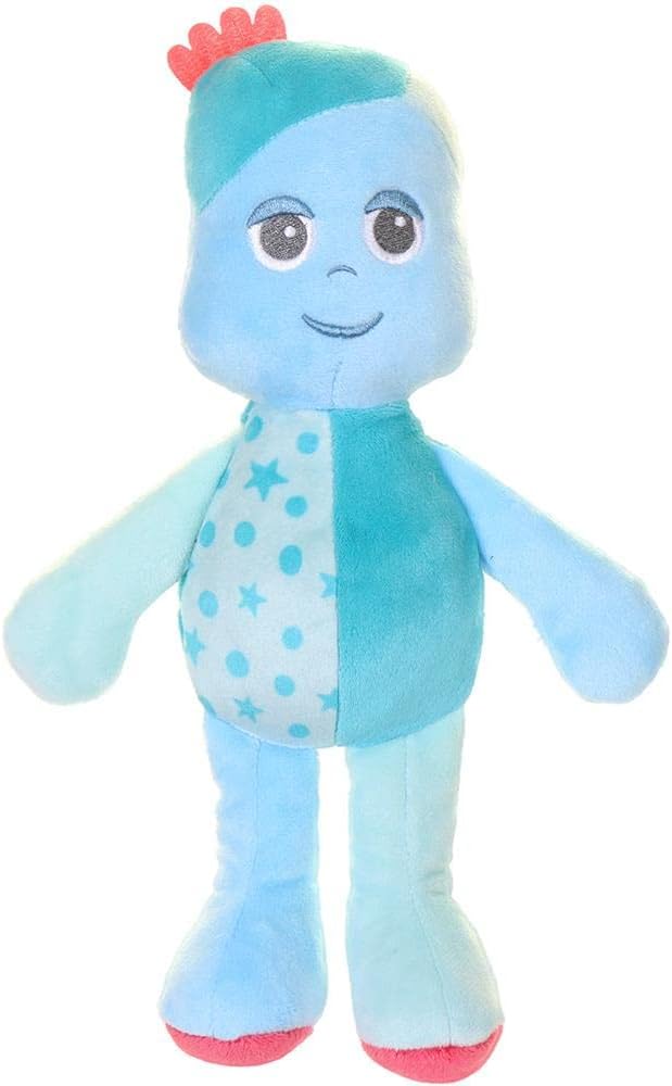 In the Night Garden Cuddly Soft Toy CBeebies Iggle Piggle Softie 30cm for Babies Toddlers 0-3 Suitable from Birth Colourful Comforting Cuddly Toy, Blue