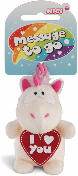 "New Nici Plush 8cm Unicorn Theodor "I Love You" - Adorable Gift Idea"