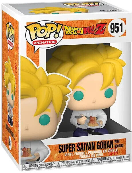 Funko POP Animation #951 Dragon Ball Z Super Saiyan Gohan with Noodles Figure -