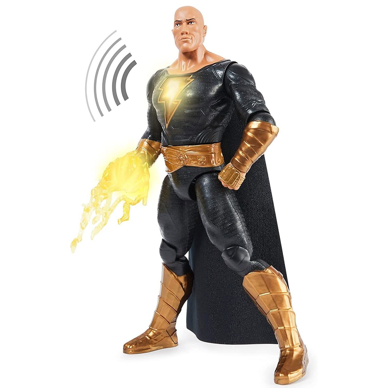 "New DC Black Adam Power Punch 12" Action Figure w/ Lights & Sounds"