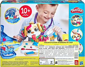 Play-Doh Care n Carry Vet Playset with Toy Dog, Carrier, 10 Tools, 5 Colours,