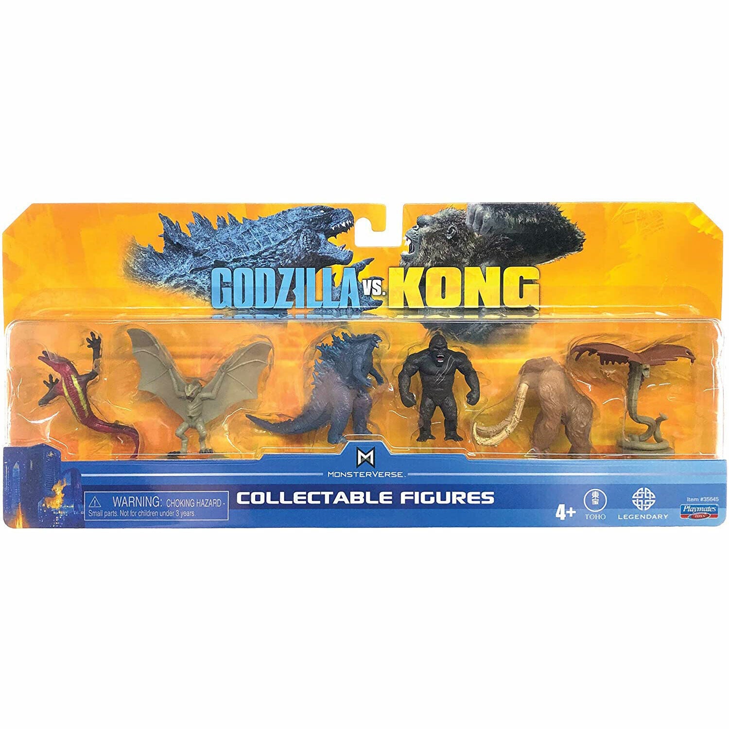 Godzilla vs Kong Mini Monster 6 Figure Pack - Collectable 5cm Set - MonsterVerse