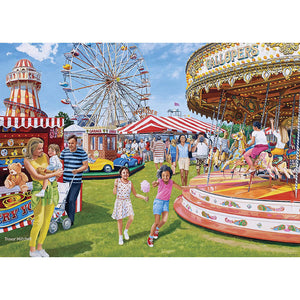 New Ravensburger Vintage Fairground Fun 1000 Piece Puzzle - Sealed Box