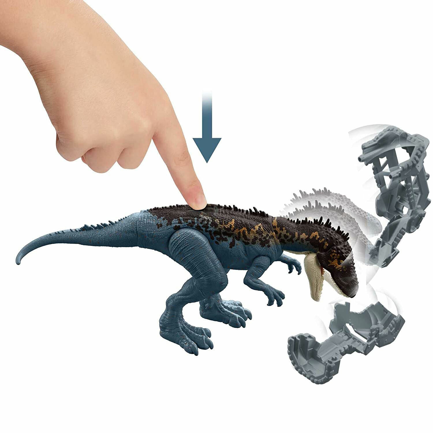 New Jurassic World Mega Destroyers Carcharodontosaurus Dinosaur Figure HCM04