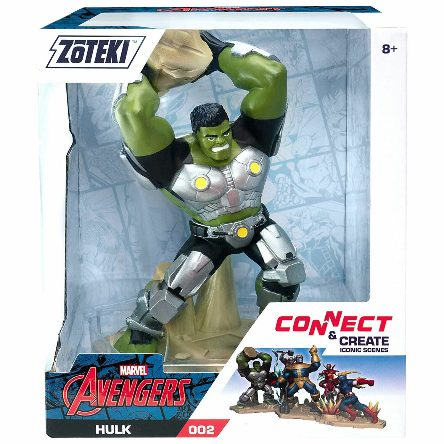 Zoteki Marvel Avengers Hulk #002 Collectible Figure - 4-Inch Series 1