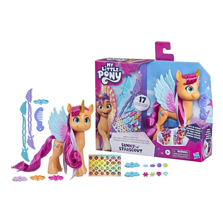 My Little Pony Sunny Starscout Ribbon Hairstyles - New in Box!