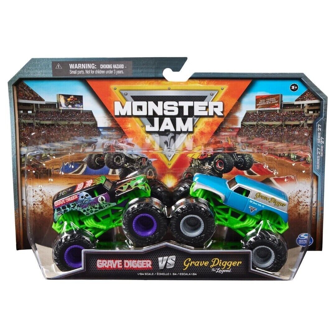 Monster Jam 1:64 Series 27 Grave Digger vs Grave Digger Legend