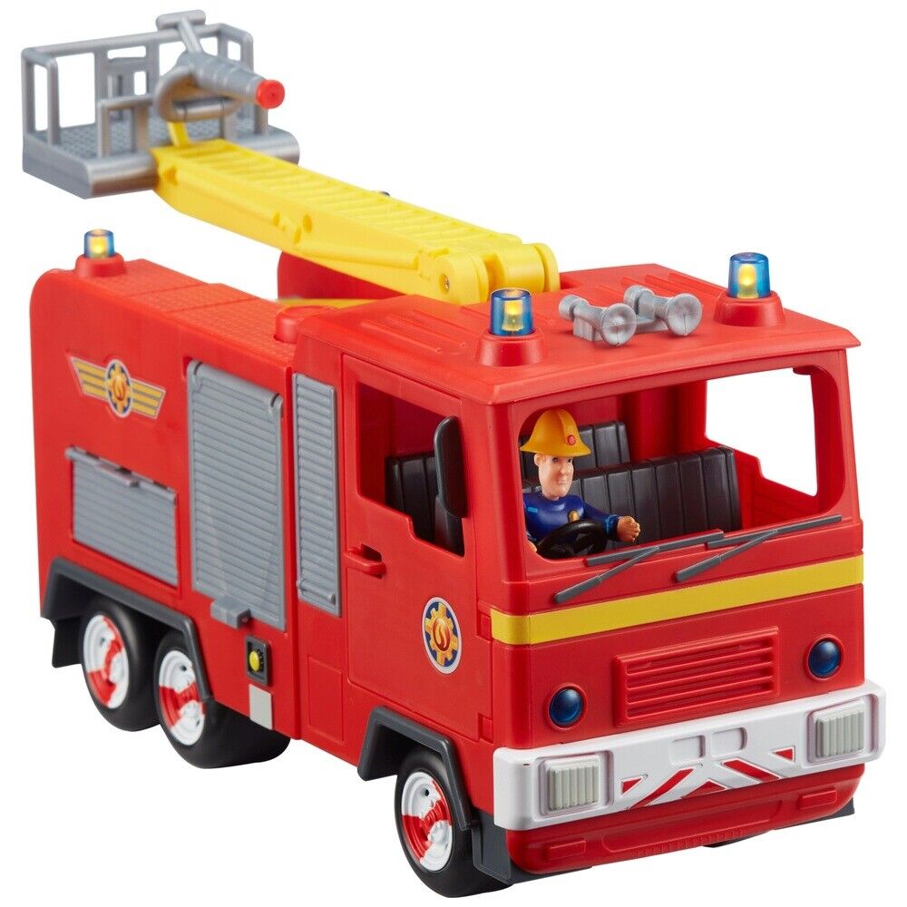 Fireman Sam Spray and Play Jupiter Fire Engine Vehicle with Sounds Water Cannon