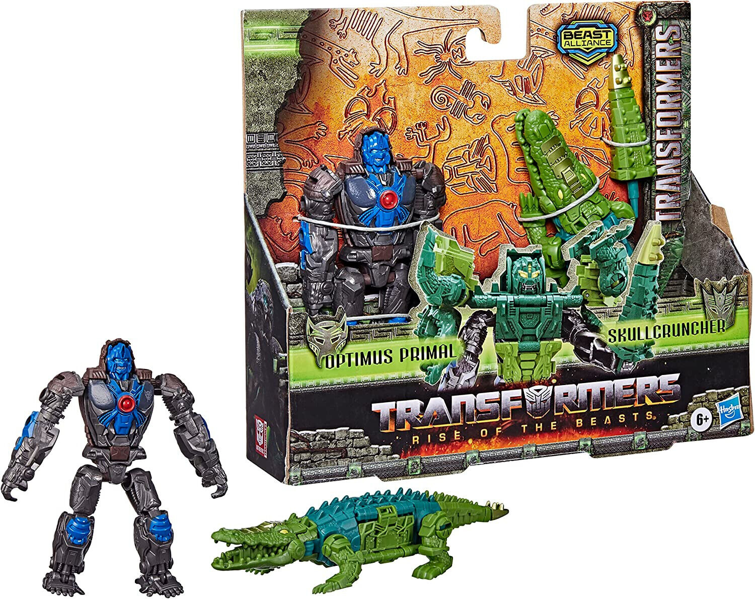 Transformers Rise of the Beasts Optimus Primal Skullcruncher - New in Box!