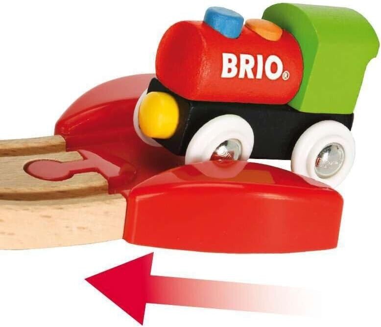 BRIO My First Railway Beginner Wooden Railway Train Set - Toys for Kids 18 Month