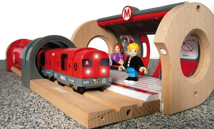 BRIO World Metro Train Set for Kids Age 3 Years Up - Compatible with all BRIO