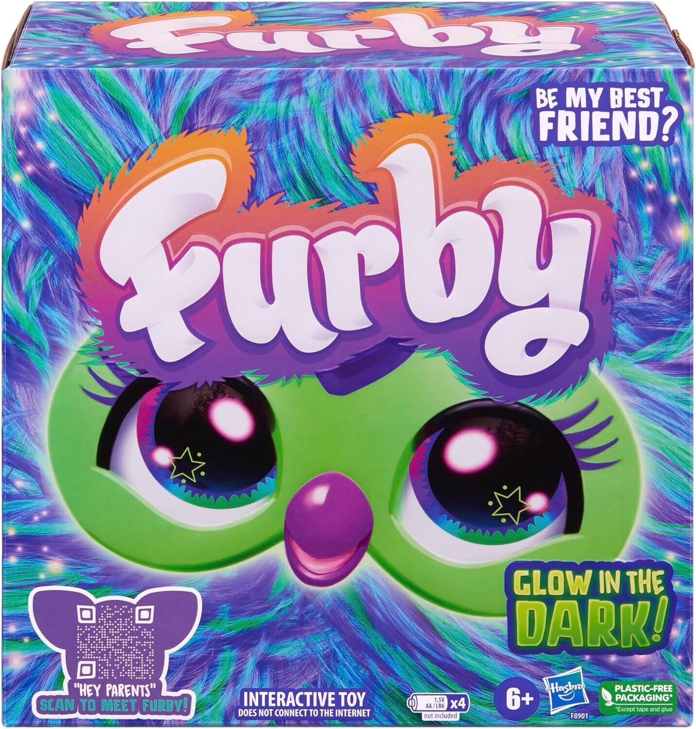 Furby Galaxy Glow in the Dark Interactive Plush Toy