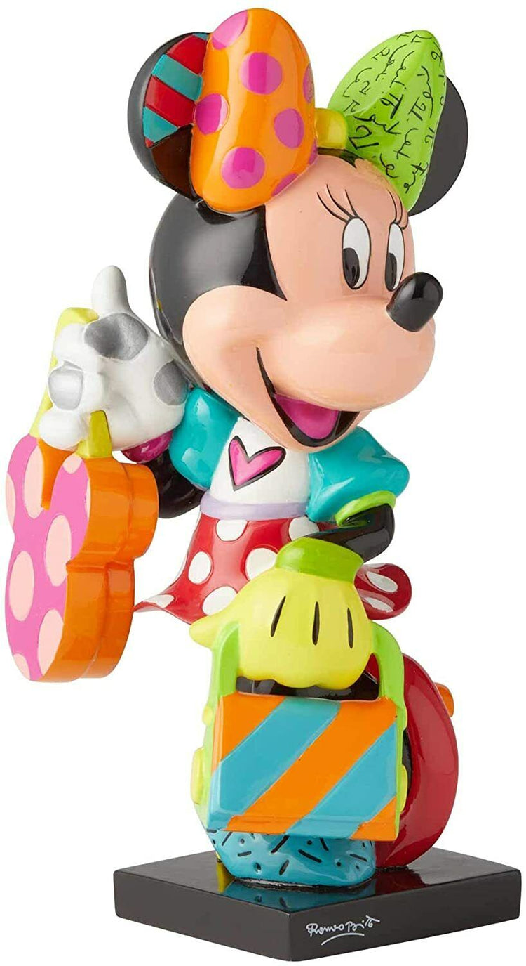 New Disney Britto Minnie Mouse Fashionista Figurine - Collectible Art