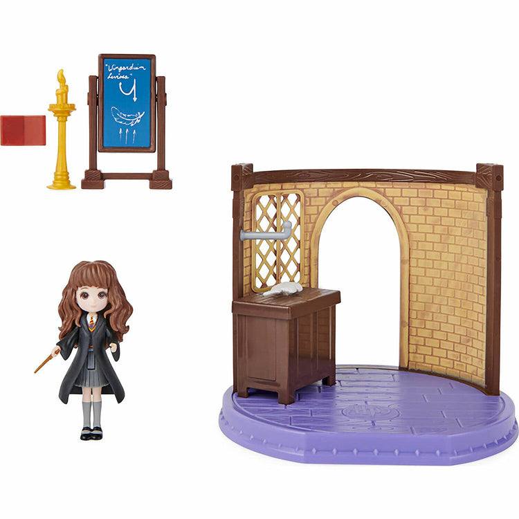 Harry Potter Magical Minis Charms Classroom w/ Hermione - Wizarding World Exc