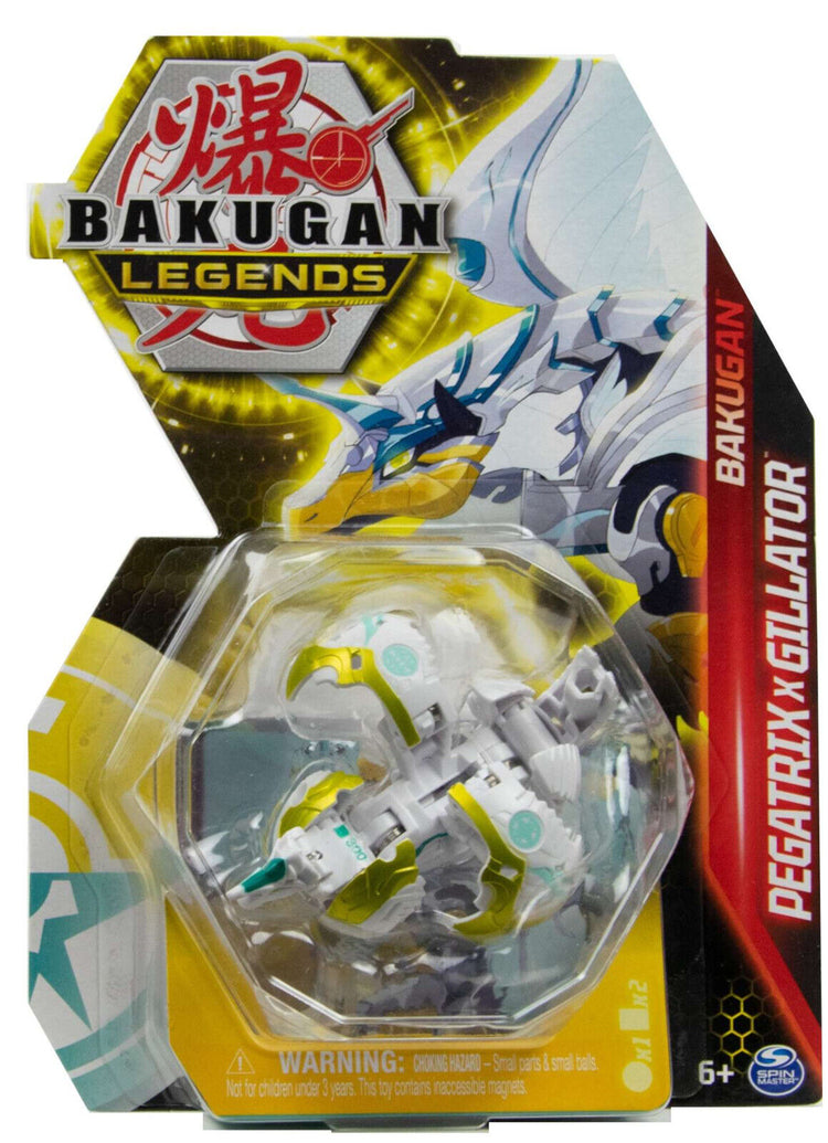 Bakugan Legends Pegatrix x Gillator White/Gold Battle Monsters