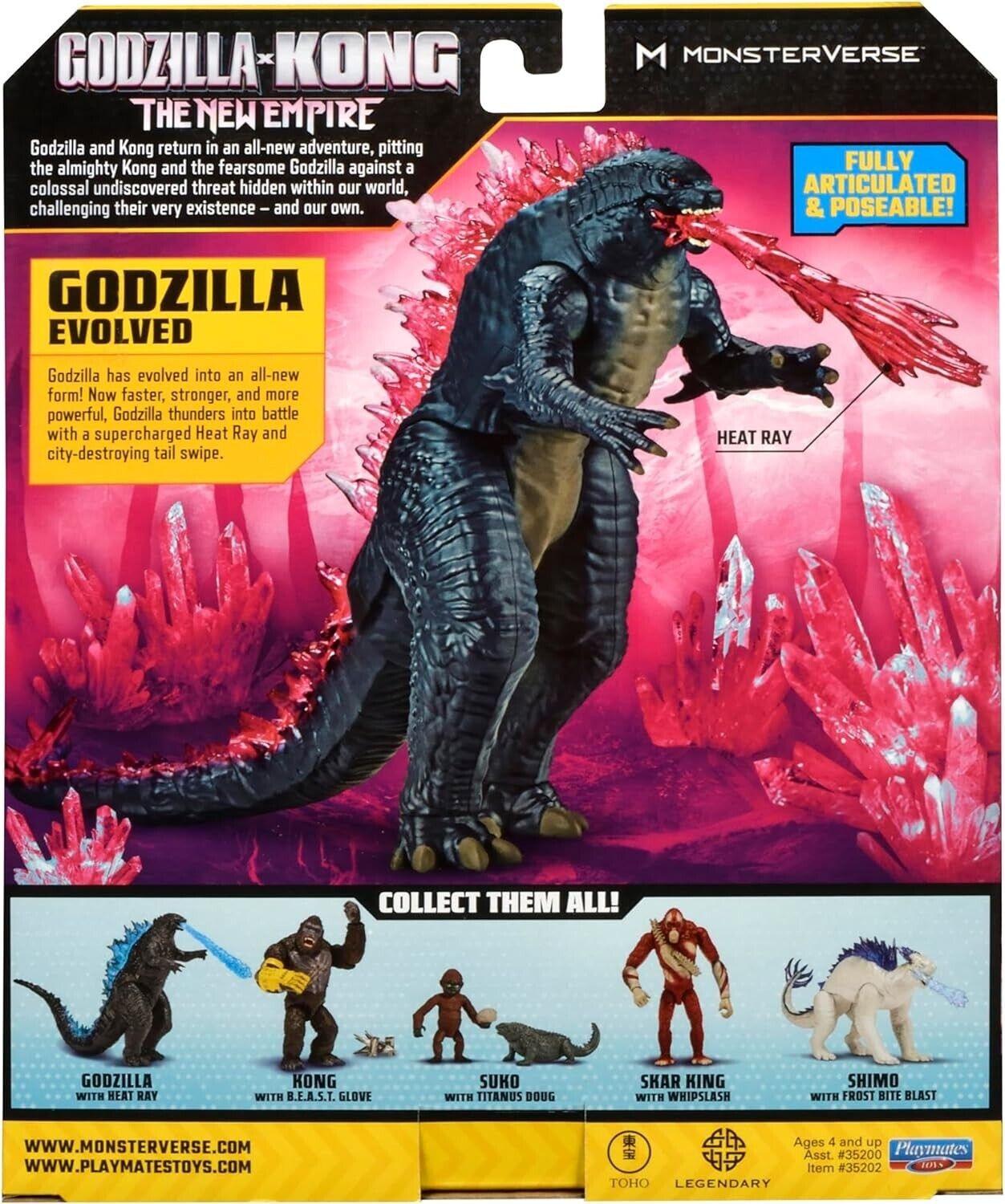 MonsterVerse Godzilla x Kong: The New Empire, 6-Inch Godzilla Evolved Action Fig