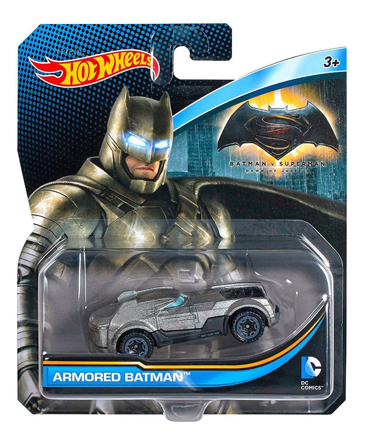Hot Wheels DC Universe Character Cars 1:64 Scale Diecast Vehicles (Pick a Style) - Batman v Superman Armored Batman
