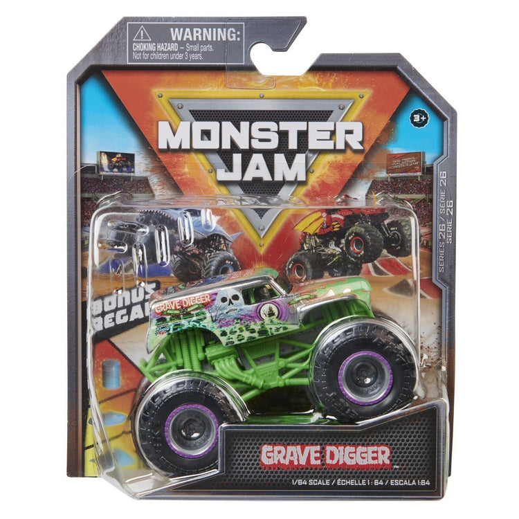 GENUINE Hot Wheels/Spin Master Monster Truck Monster Jam 1:64 & 1:24 scale NEW MEGALODON (Copy)