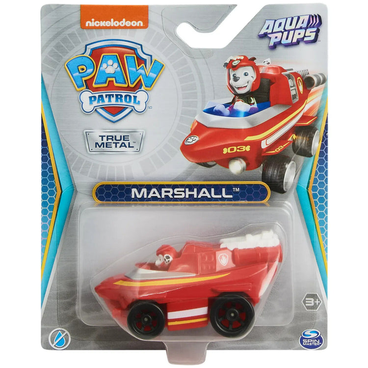 NEW 2023 Spin Master True Metal Paw Patrol Die-Cast Vehicles Assortment MARSHALL (AQUA PUP)