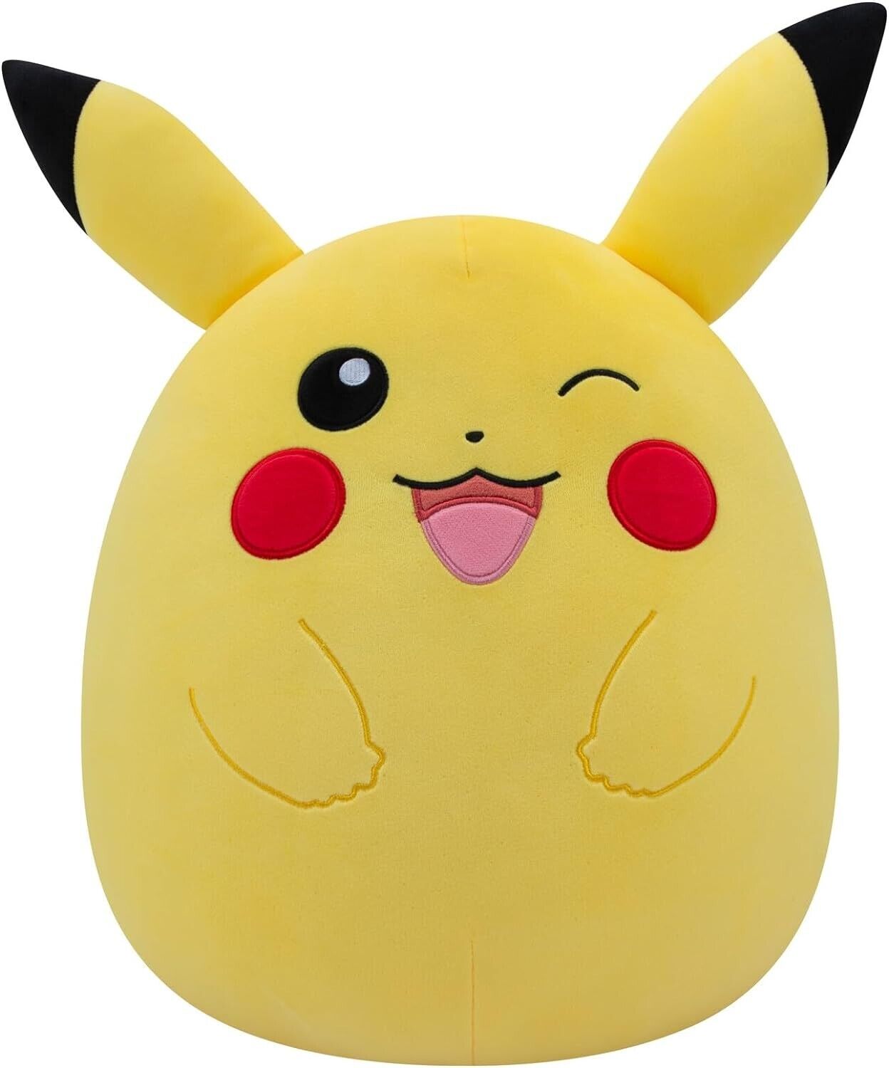 Squishmallows Original 14-Inch Pokémon Winking Pikachu Medium-Sized Ultrasoft Pl