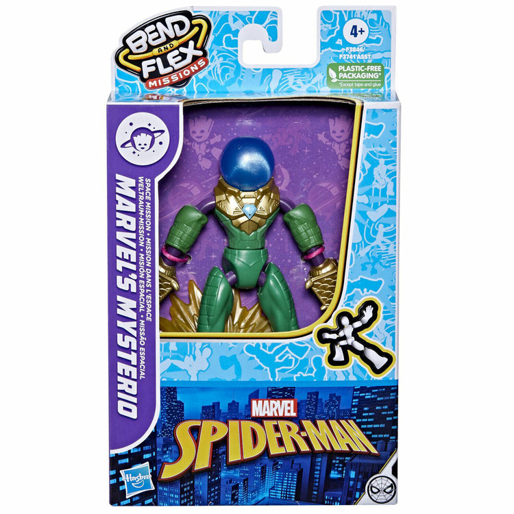 New Marvel Spider-Man Bend and Flex Mysterio Action Figure - Ready for Missions!