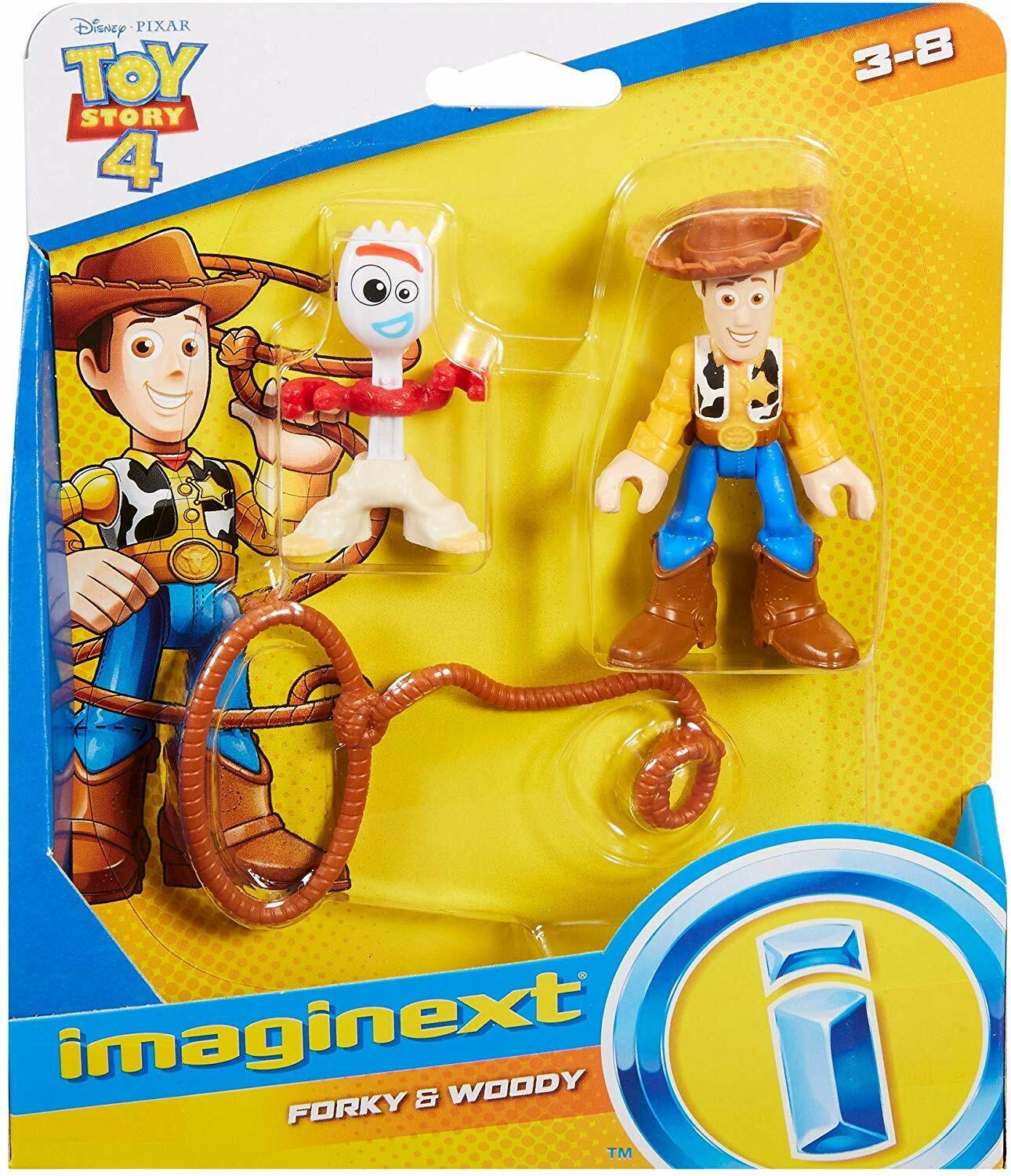 New Imaginext Toy Story 4 Forky & Woody Figures - Sealed Pack