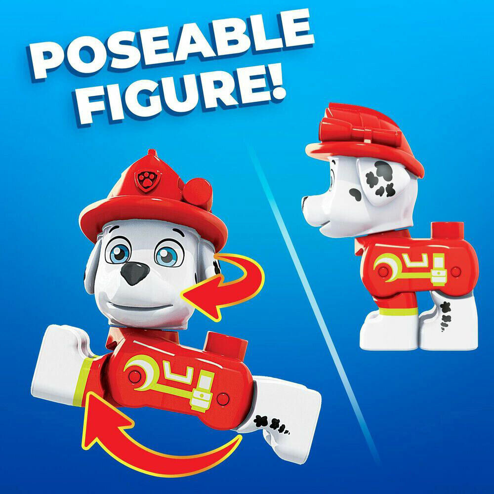 New in Box Mega Bloks PAW Patrol Marshall Figure - The Movie