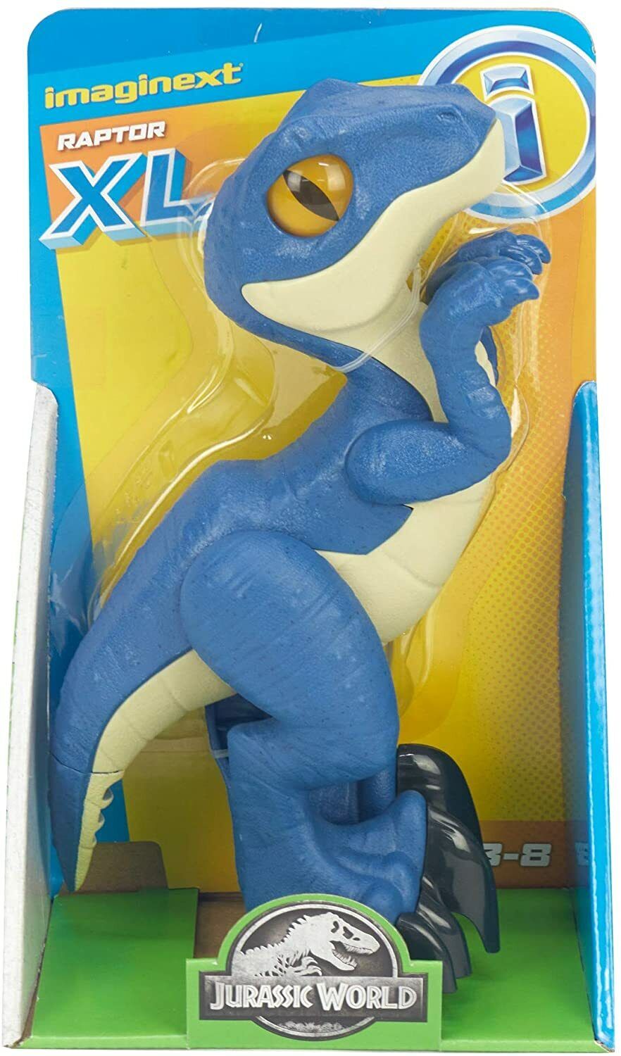 "New Imaginext Jurassic World 9.5" Raptor Blue XL Figure - Free Shipping"