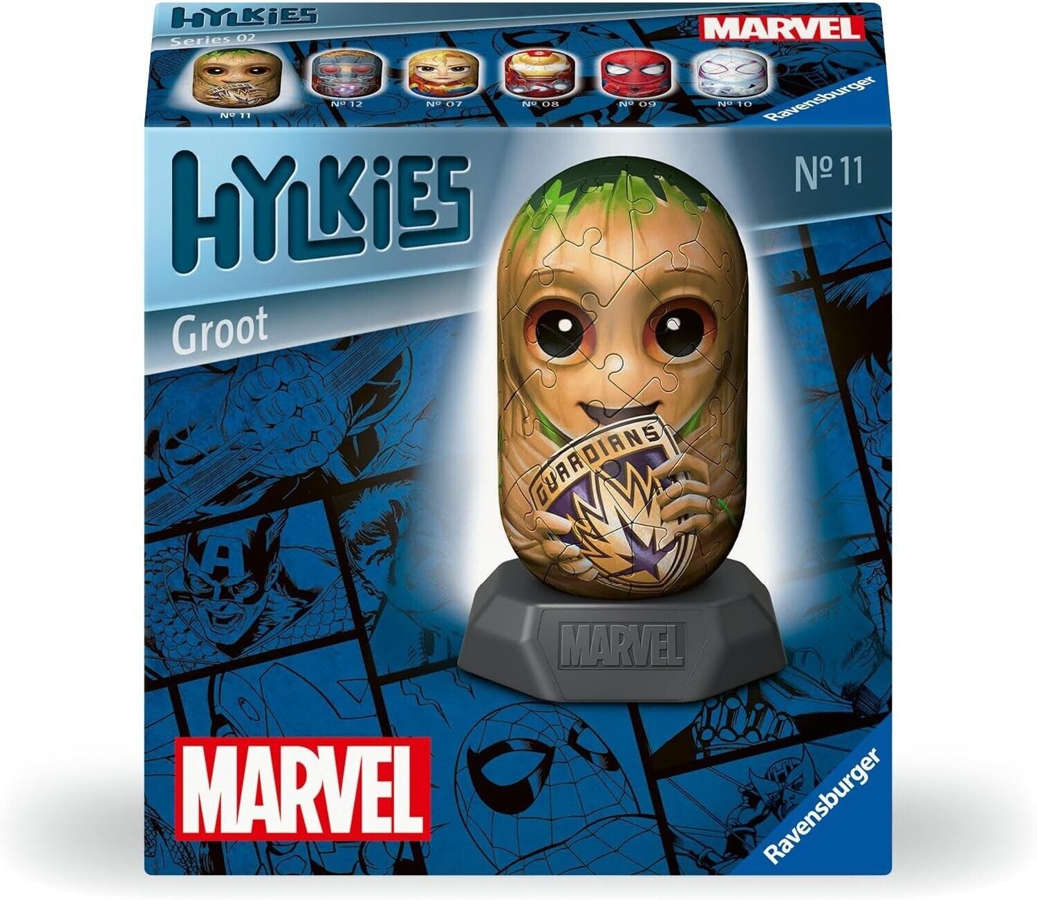 Ravensburger 12001160 Marvel Hylkies Figures Groot- Collectable Toys and Gifts f