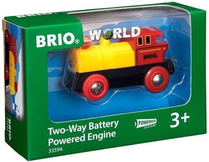 BRIO World Two Way Battery Powered Engine Train for Kids Age 3 Years Up - Compat