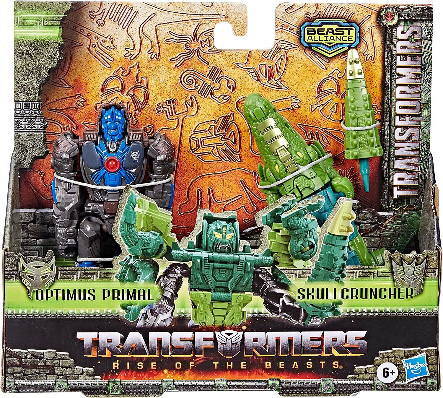Transformers Rise of the Beasts Optimus Primal Skullcruncher - New in Box!