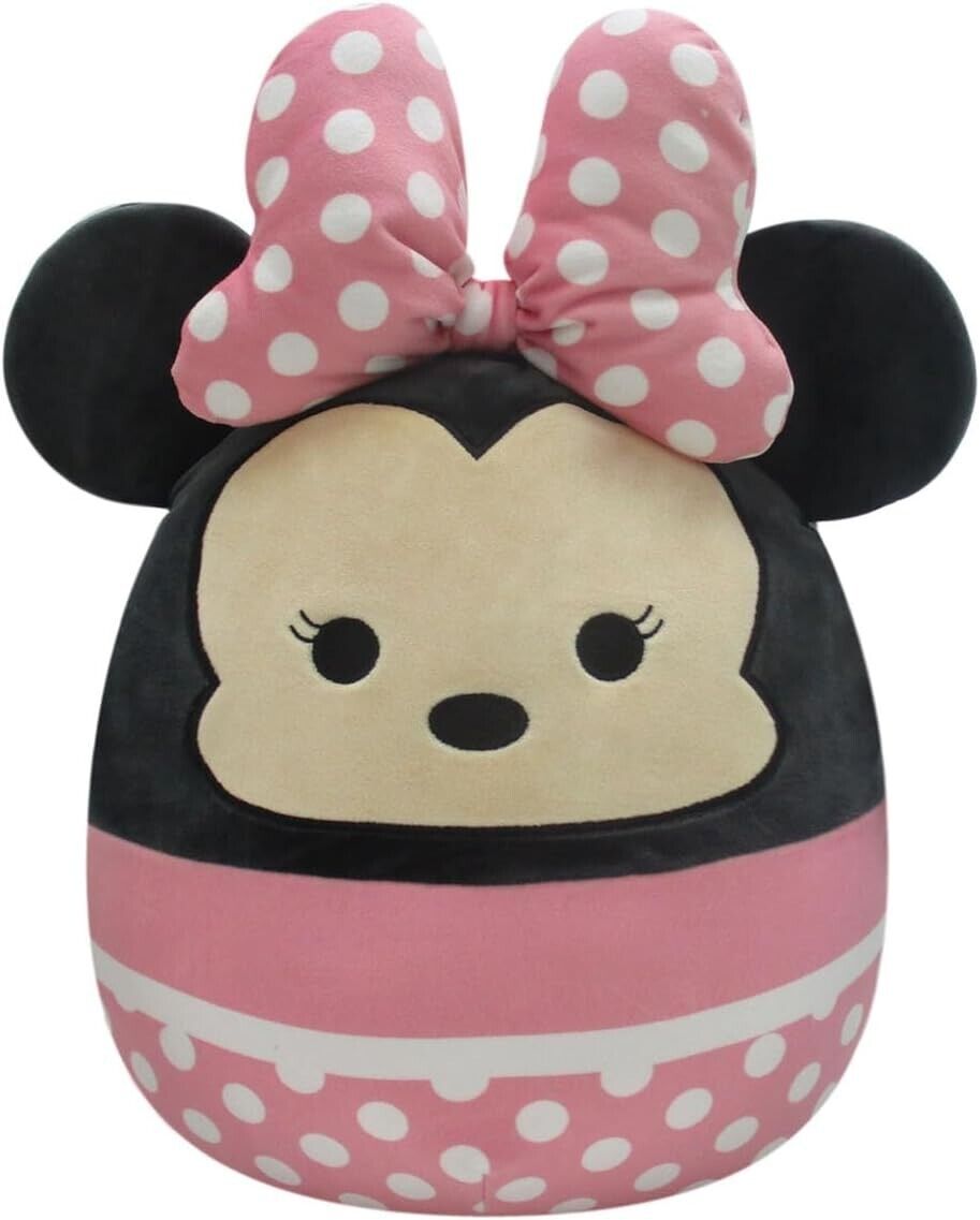 Squishmallows SQK0301 Disney 14-Inch Add Minnie Mouse to Your Squad, Ultrasoft S