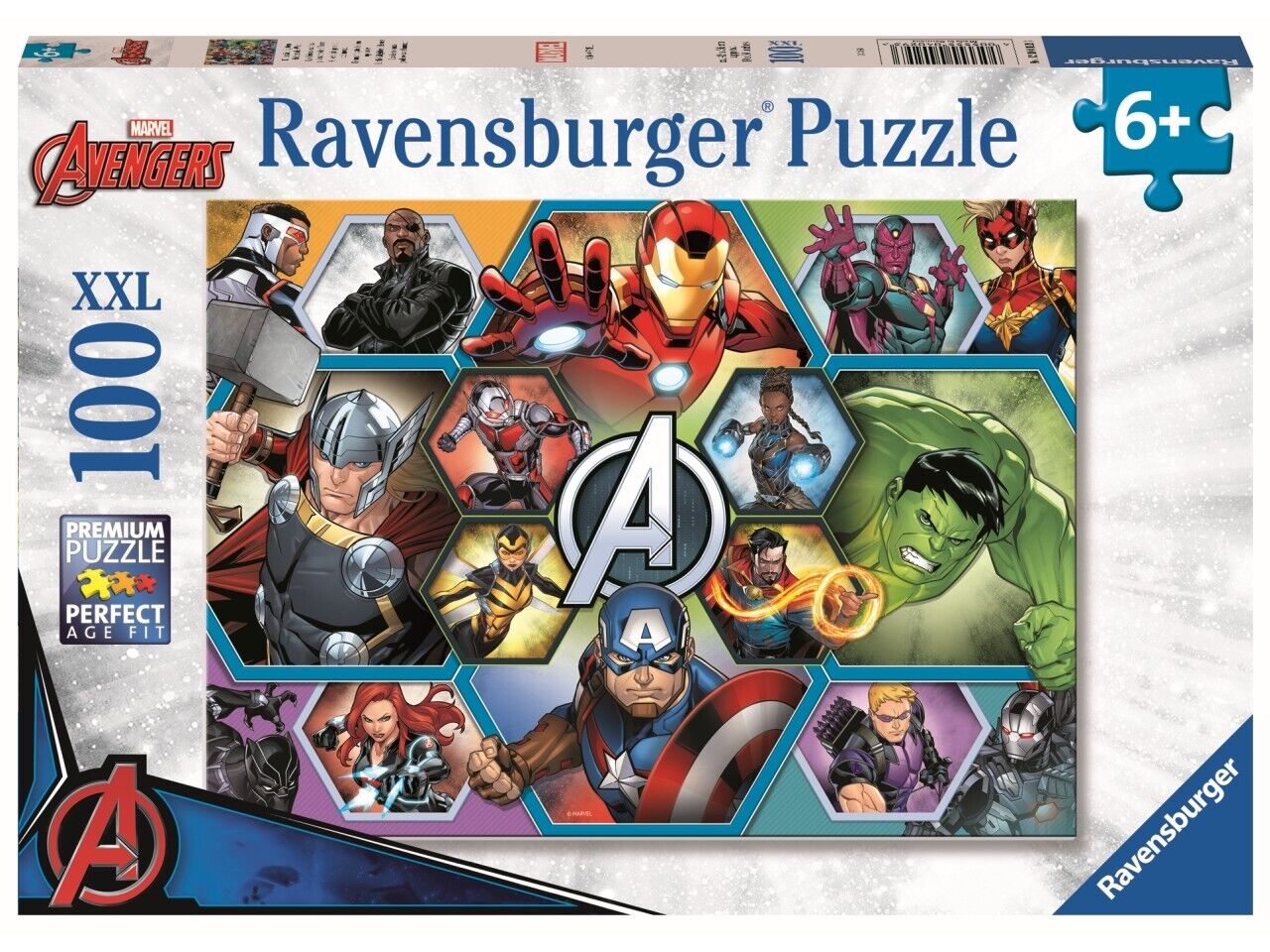 Ravensburger 12004029 Marvel Avengers Toys-100 Piece Jigsaw Puzzles for Kids Age