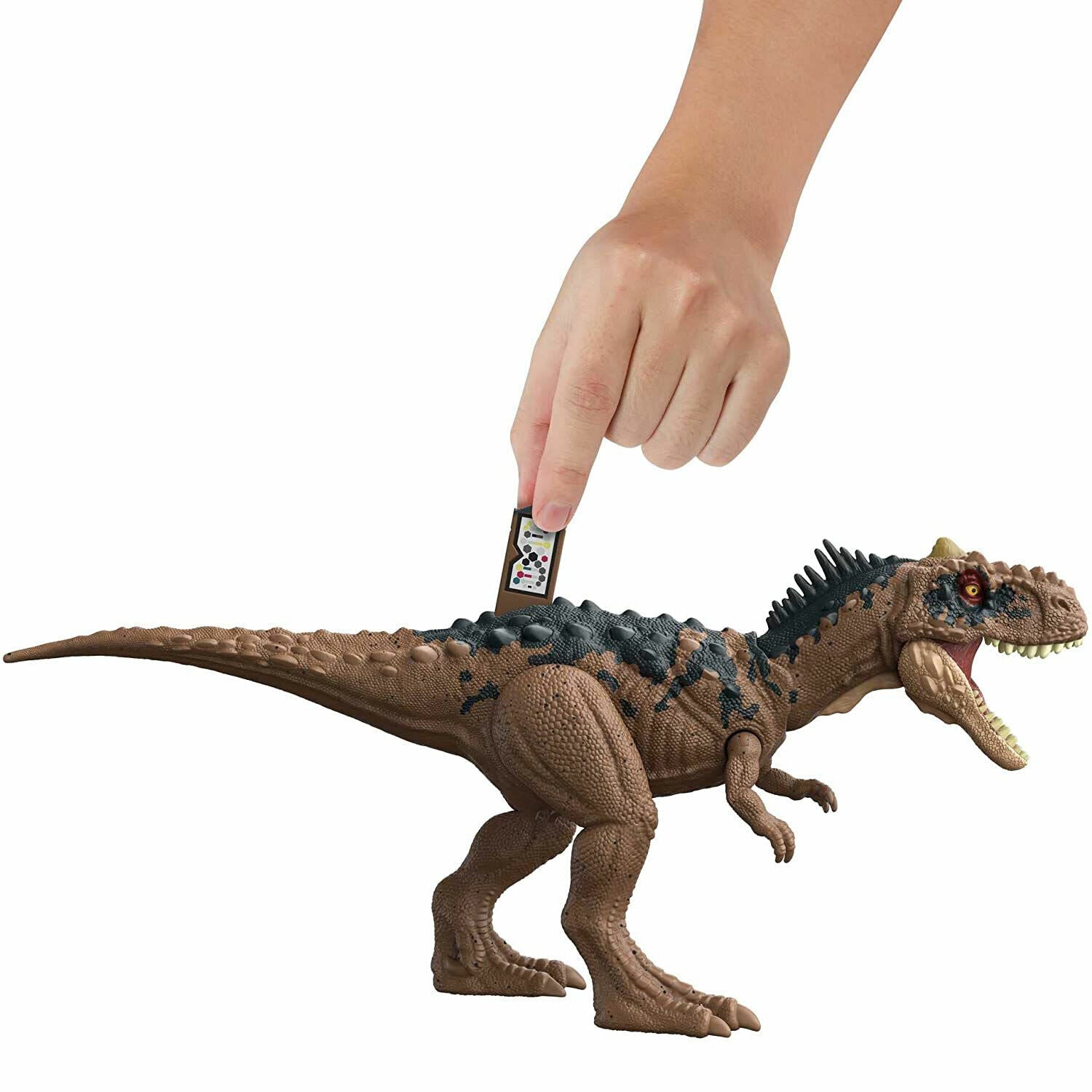 New Jurassic World Dominion Roar Strikers Rajasaurus Dinosaur Figure - Collectib