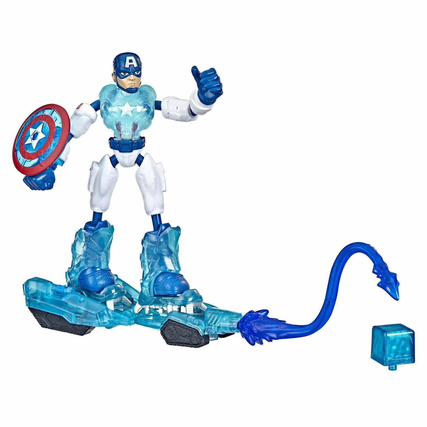 New Marvel Avengers Bend and Flex Captain America Ice Mission Figure 6-Inch