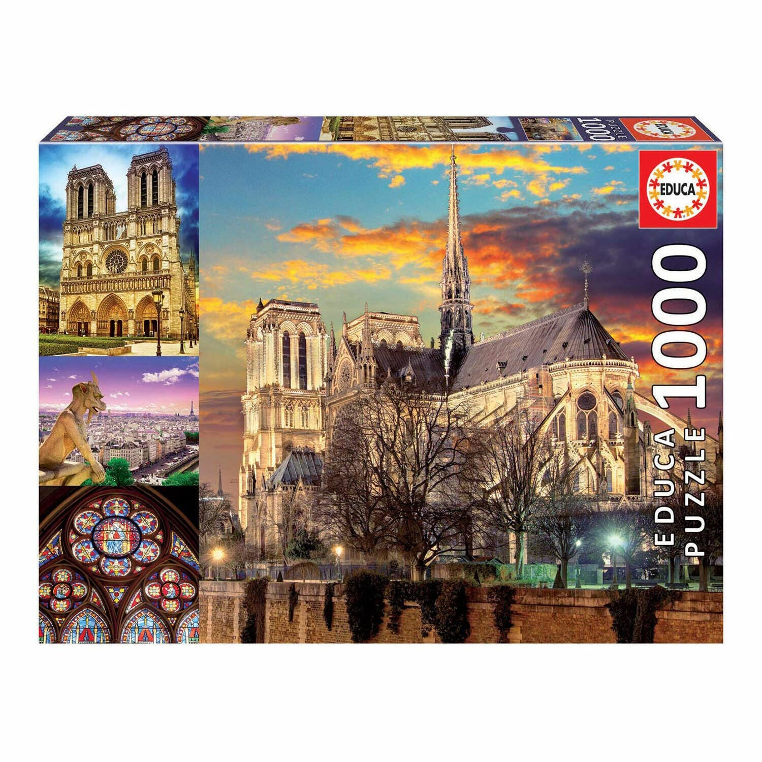New Educa Borras Notre Dame 1000 Piece Jigsaw Puzzle Collage