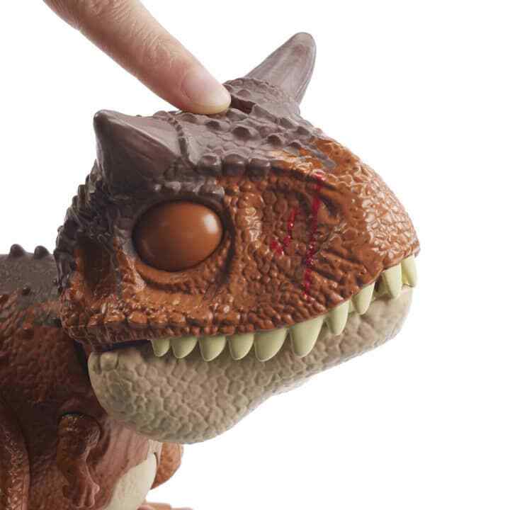 New Jurassic World Camp Cretaceous Wild Chompin' Carnotaurus Toro Toy Figure