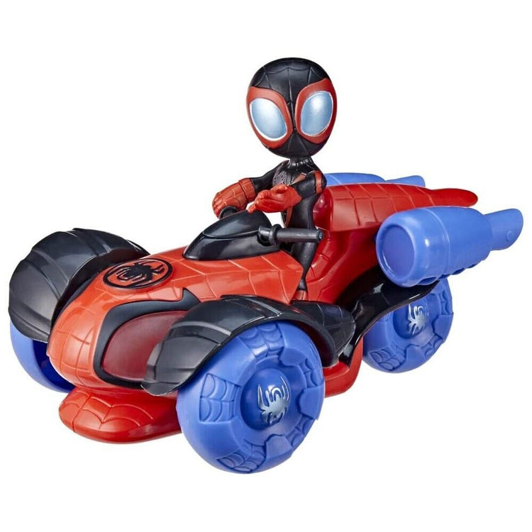 New Miles Morales Glow Tech Techno-Racer Toy - Spidey & His Amazing Friends