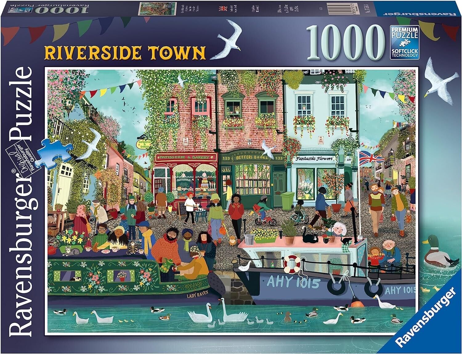 Ravensburger Riverside Town 1000 Piece Jigsaw Puzzle for Adults and Kids Age 12