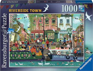 Ravensburger Riverside Town 1000 Piece Jigsaw Puzzle for Adults and Kids Age 12