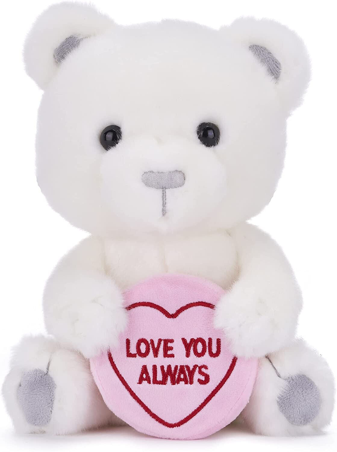 Posh Paws Swizzles Heart Bronte 23CM Bear - Love You Always - White Soft Toy