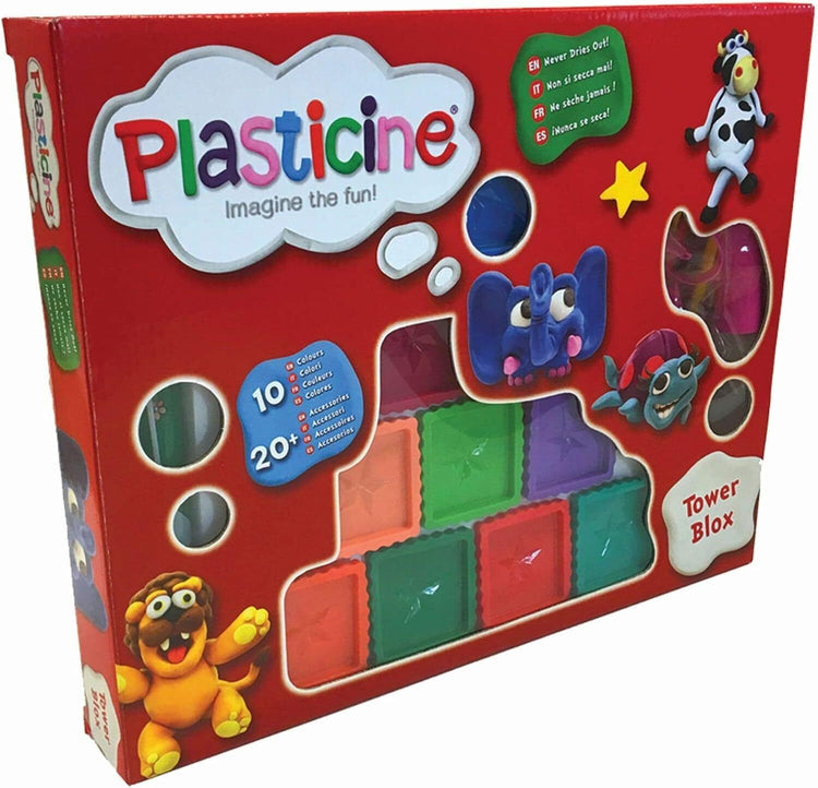 PLASTICINE ALL TYPE OF EXCLUSIVE TOYS AVAILABLE, BE CREATIVE TOWER BLOX