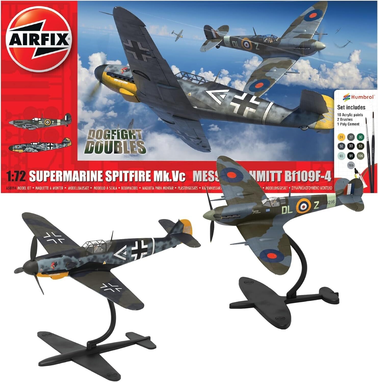 Roll over image to zoom in Airfix Gift Set - Model Plane Kits - A50194 Supermar