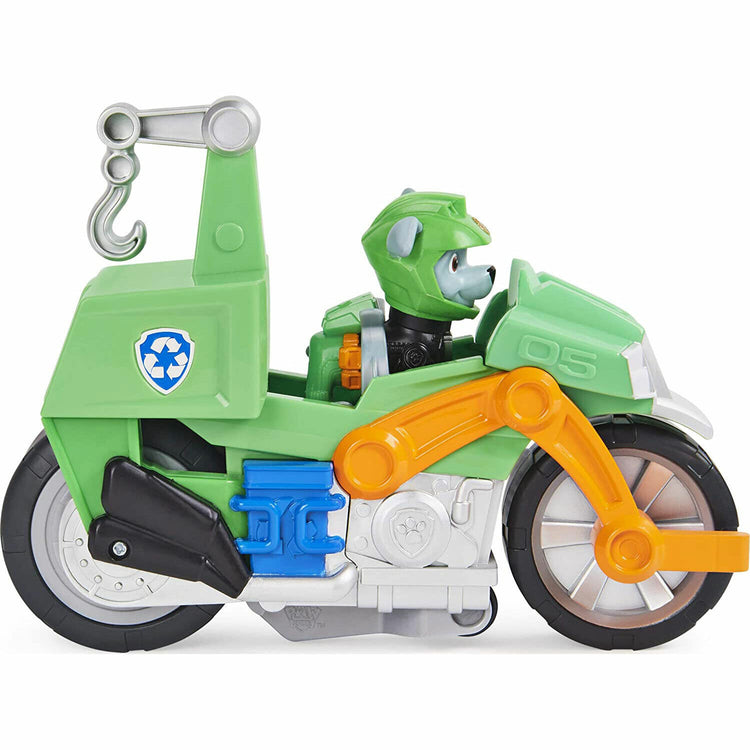 New PAW Patrol Moto Pups Rocky Deluxe Vehicle - Ready for Adventure!